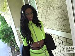 chocolate babe chenal skye takes that big dick up the ass!