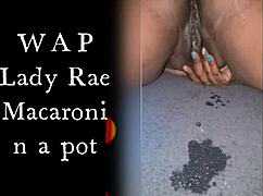 Lady Raex Masturbates Her Wet Shaved Pussy Close-Up