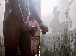 Kolkata boy ALONE in bathroom MASTURBATES his MONSTER cock