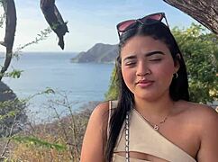 beautiful latina cheats with stranger for cash