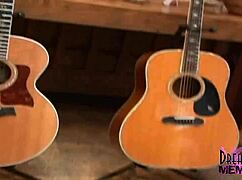 wild toy brings intense orgasms to shaved brunette