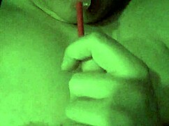 Moaning While Sucking Lollipop And Playing With Tits