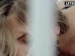 Blonde Babe Mary Rock Teasing Lover