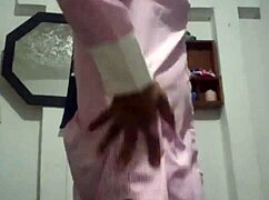 Dance for me, ebony wife, so I can fill you with cum in our bed?