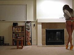 Rachel St Clair's Handcuffed Bondage Booty Show In BDSM Scene