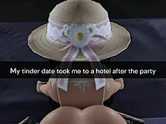 College girl subtly cheats on boyfriend with tinder friend