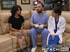 Nicole Luva's Backstage Masturbation with Natural Tits and Tattoo