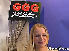 facialized german gets dped in blowbang!