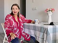 Mature MILF Caught Watching Porn Reveals Shocking Futanari