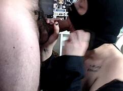 I suck my stepbrother's 20 cm monster cock. He's so shy and sexy.