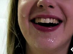 i am stella cox, a beautiful cum slut taking on three big dicks and swallowing their loads.