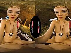 Reality lovers depict 10,000 bc sex in a cave with blowjobs and riding