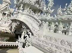 White temple in chiang rai magical travel spot