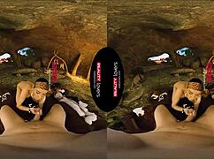 Reality lovers depict 10,000 bc sex in a cave with blowjobs and riding