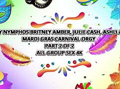 Porno Dan feasts on Britney's cunt while Ashli joins the curvy orgy with doggystyle fucking and muff diving