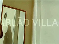 Naughty blonde feels intense pleasure with big black cock in interracial encounter.