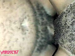 My hairy beaver pounded raw by big black cock! He fills my wet pussy with hot creampie cum!