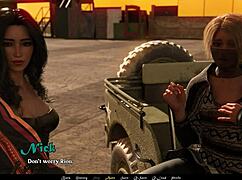 Playing Sandstorm Part 7 With Brunette's Big Tits And Creampie 😏