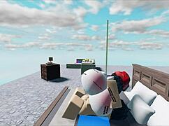 This whore fucked a huge white boy in a roblox collab
