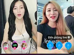 Two Cute Korean Girls Livestream