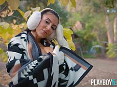 curvy arab milf lena the plug exposes naked body for playboy