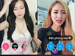 Two Cute Korean Girls Livestream
