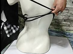 Learn how to tie breasts in BDSM tutorial