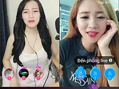 Two Cute Korean Girls Livestream