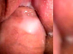 i'm fuckin a juicy pussy full of cum, close up view makin me so horny