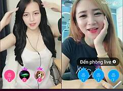 Two Cute Korean Girls Livestream