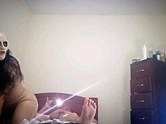 Mother-in-law rides stepson in amateur home sex