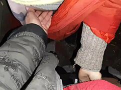 Осенний романтический секс в хижине с лесбиянками иллюзии.