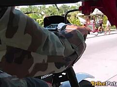 Pinay rides big cock with hairy pussy