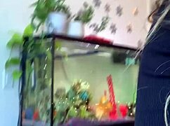 Pawg stretching ripped pants