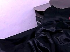 is this novinha gostosa giving her raba to the dotado in lingerie, natural tits bouncing?