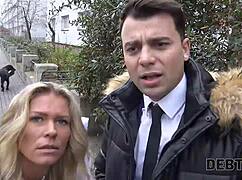 Debt4k Russian Shopaholic Gets Fucked By Debt Collector In Husband's Presence
