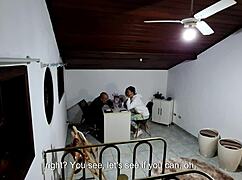 Student seduced by teacher in office, giving in to sex