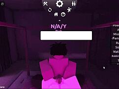 In roblox, the acorn-haired girl gets fucked hard