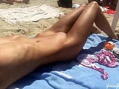 Ibiza trip with blonde teen clothes ripped