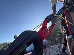 accidentally gave blowjob during paragliding 😱