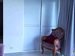 Sayafit seduces her boyfriend with a butt plug in her big ass and lots of hot squirting