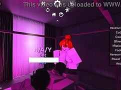 In roblox, the acorn-haired girl gets fucked hard