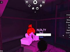 In roblox, the acorn-haired girl gets fucked hard