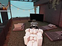 Together time with big tits whore in roblox sex roleplay