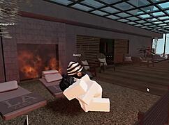 Together time with big tits whore in roblox sex roleplay