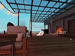 Together time with big tits whore in roblox sex roleplay