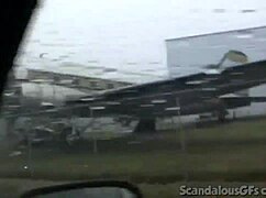 Teen Hottie Masturbates In Car