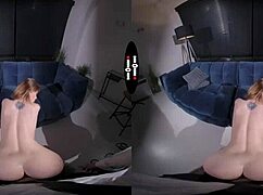 dark room vr - redhead in punishment scene