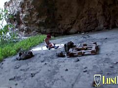 Hot Skinny Babe Takes Intense Anal At Beach