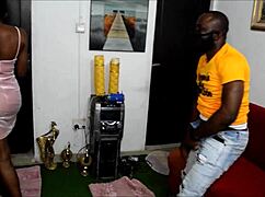 Pretty girl teases boyfriend with strip dance